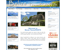 Tablet Screenshot of belizetravelpoints.com